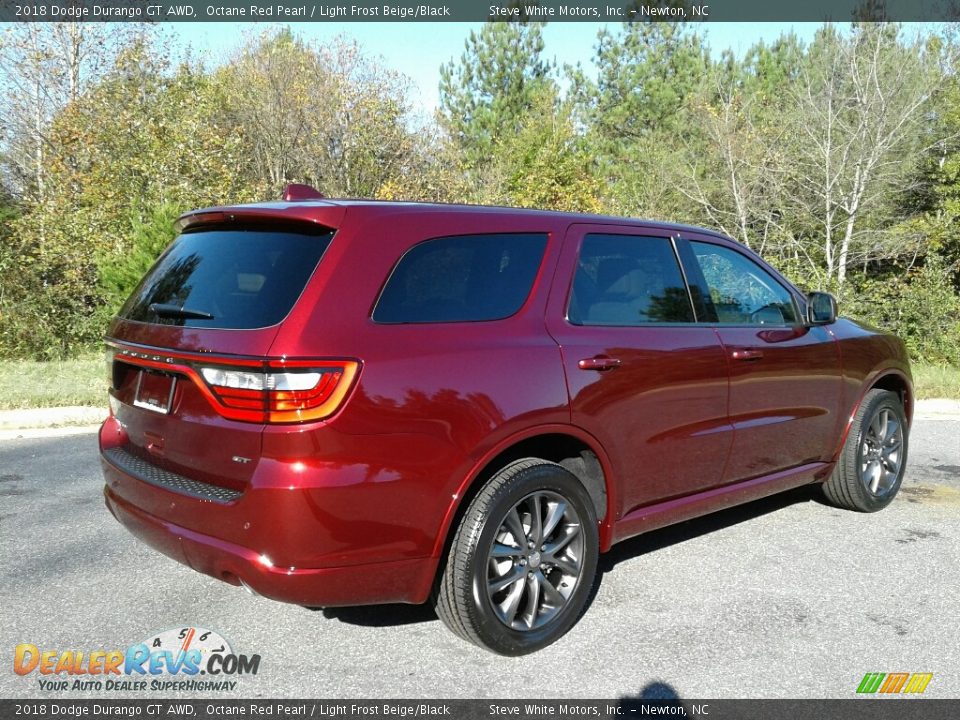 2018 Dodge Durango GT AWD Octane Red Pearl / Light Frost Beige/Black Photo #6