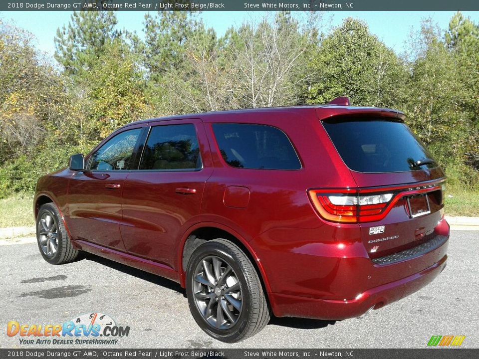 2018 Dodge Durango GT AWD Octane Red Pearl / Light Frost Beige/Black Photo #8