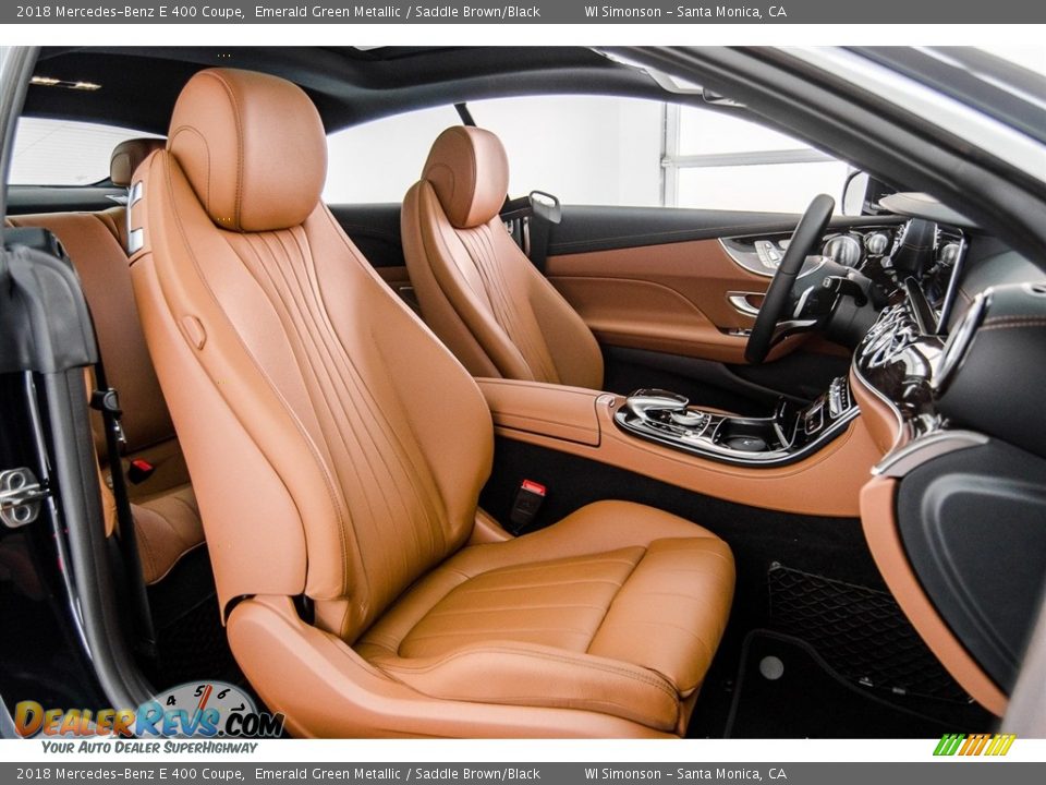 2018 Mercedes-Benz E 400 Coupe Emerald Green Metallic / Saddle Brown/Black Photo #2