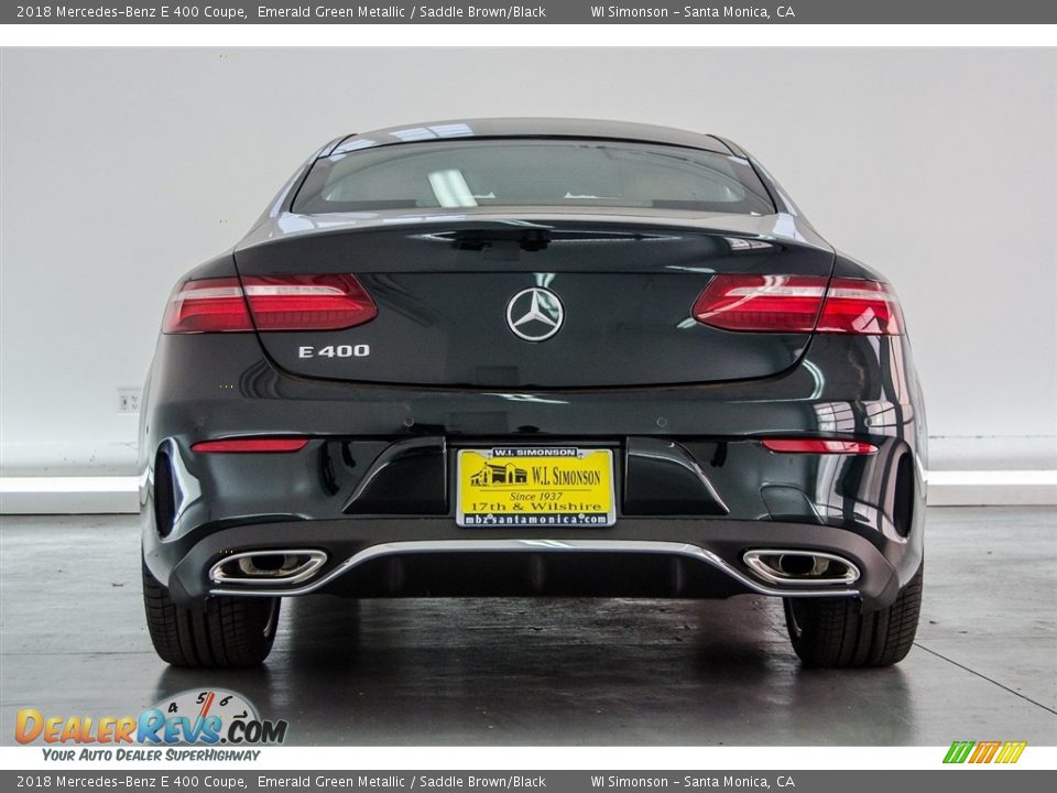 2018 Mercedes-Benz E 400 Coupe Emerald Green Metallic / Saddle Brown/Black Photo #4