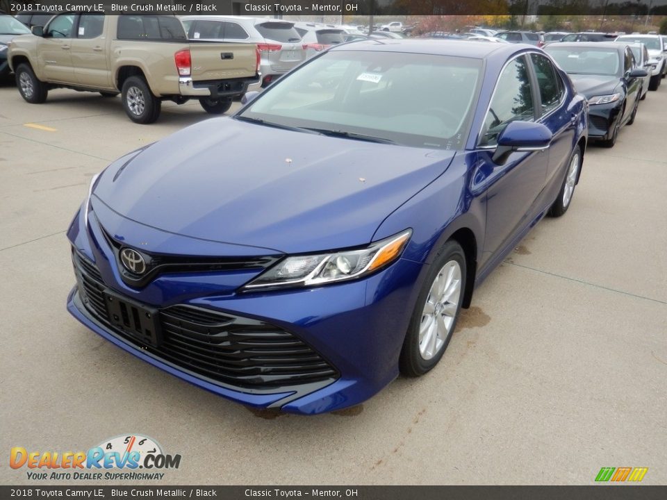 2018 Toyota Camry LE Blue Crush Metallic / Black Photo #1