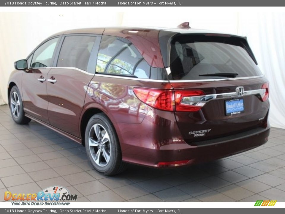2018 Honda Odyssey Touring Deep Scarlet Pearl / Mocha Photo #6