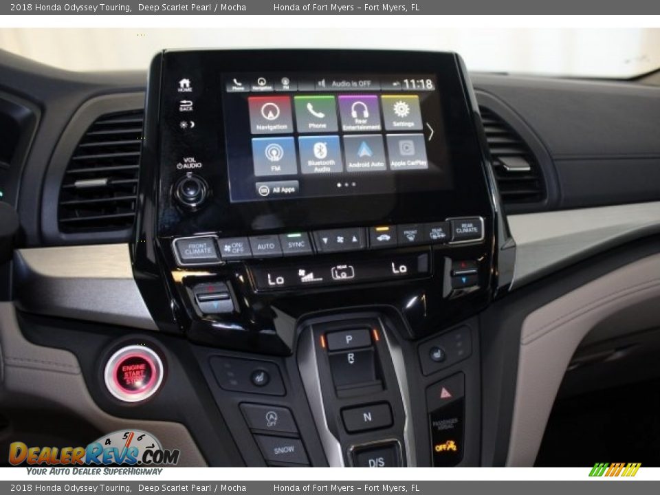 2018 Honda Odyssey Touring Deep Scarlet Pearl / Mocha Photo #17