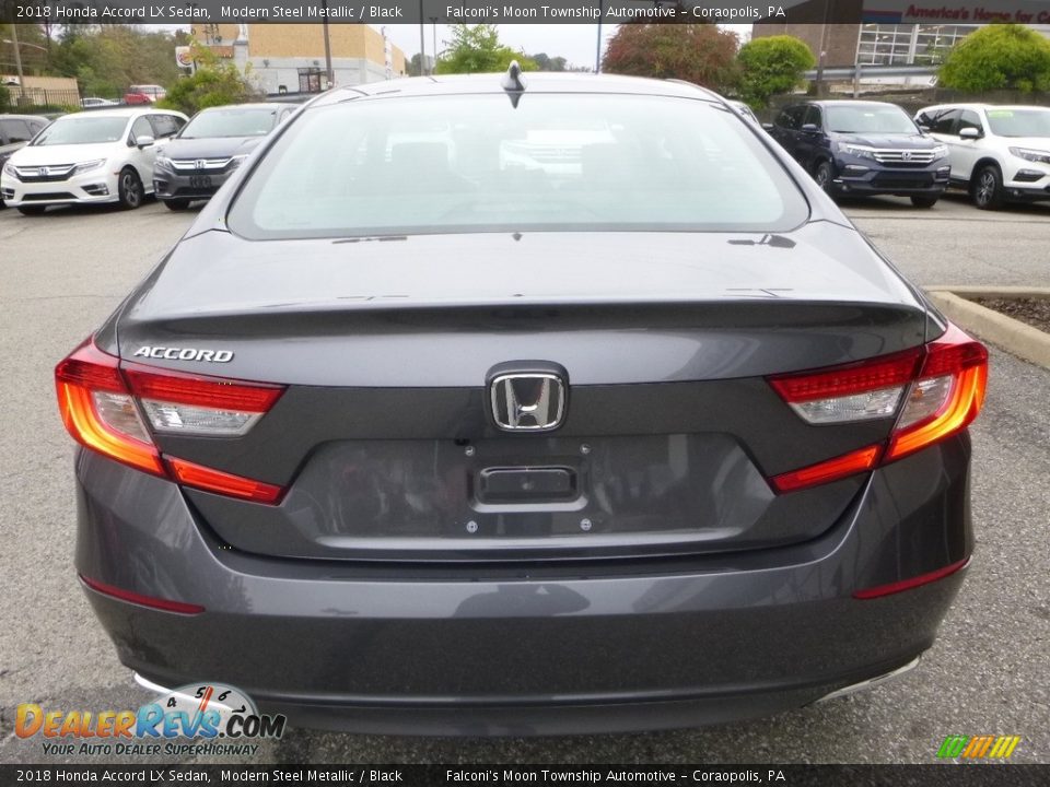 2018 Honda Accord LX Sedan Modern Steel Metallic / Black Photo #3