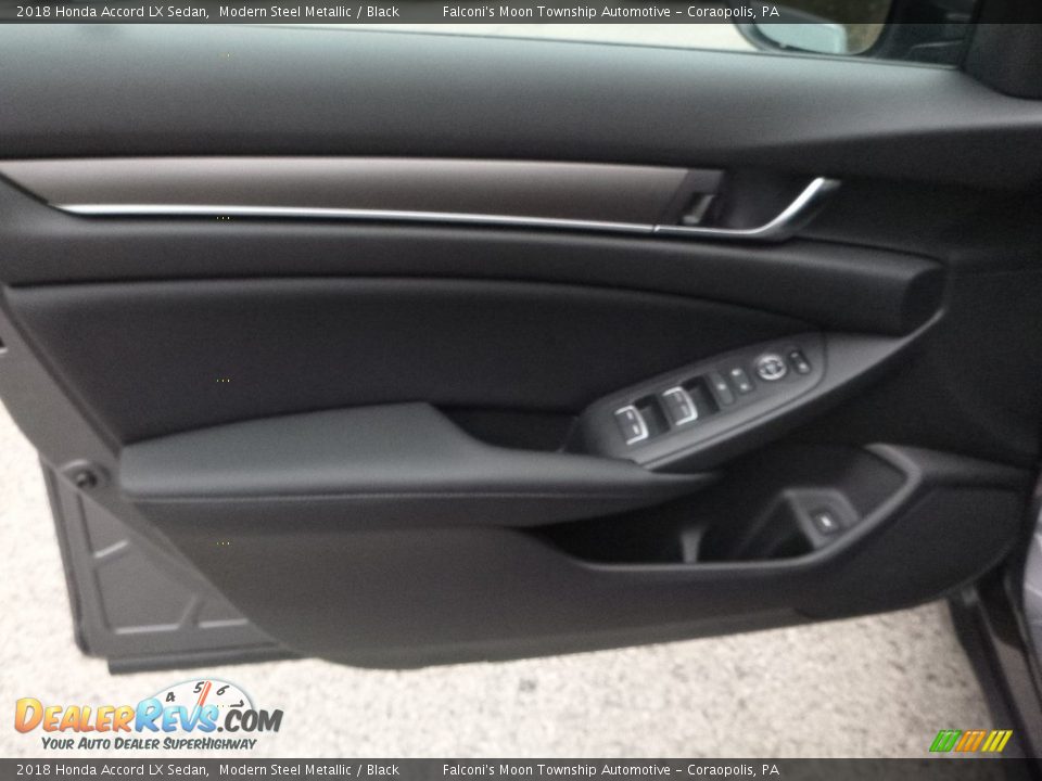 2018 Honda Accord LX Sedan Modern Steel Metallic / Black Photo #11