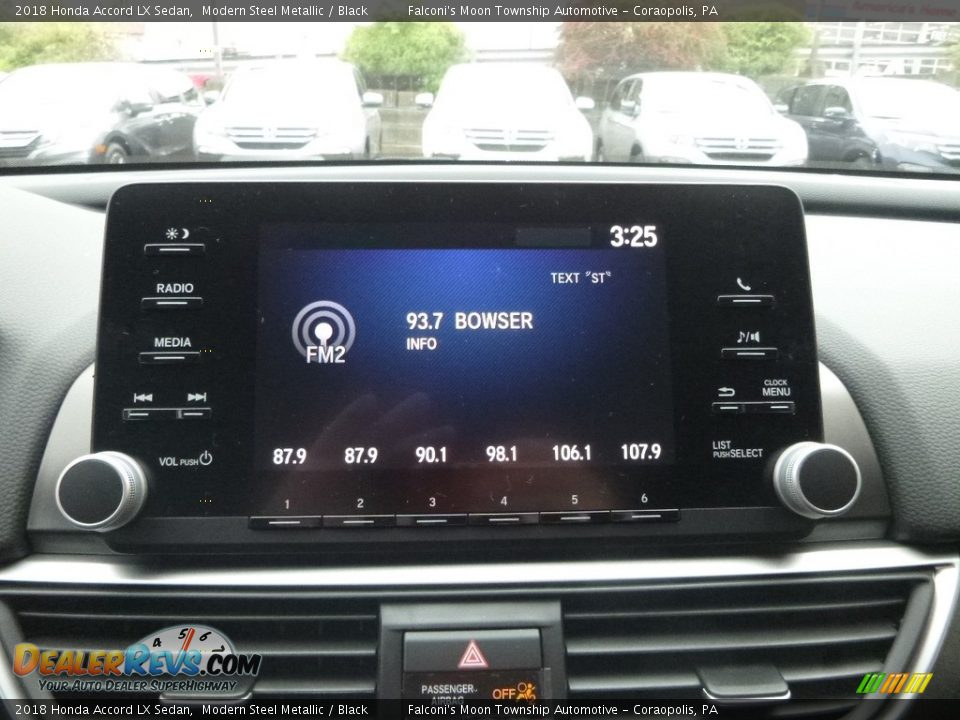 2018 Honda Accord LX Sedan Modern Steel Metallic / Black Photo #14