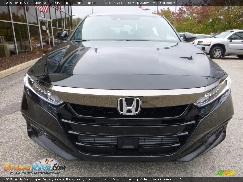 2018 Honda Accord Sport Sedan Crystal Black Pearl / Black Photo #6