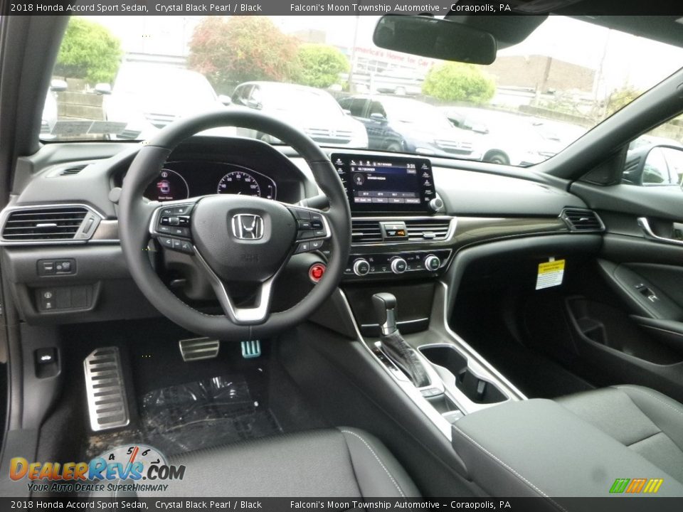 Black Interior - 2018 Honda Accord Sport Sedan Photo #10