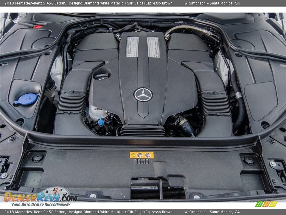 2018 Mercedes-Benz S 450 Sedan 3.0 Liter biturbo DOHC 24-Valve VVT V6 Engine Photo #8