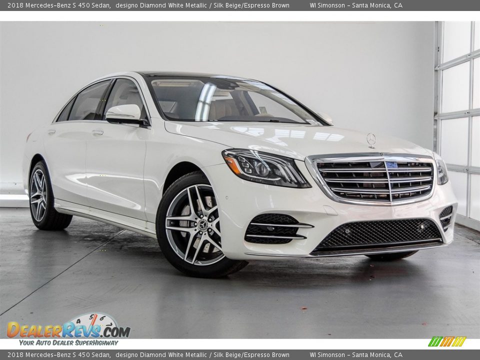 Front 3/4 View of 2018 Mercedes-Benz S 450 Sedan Photo #12