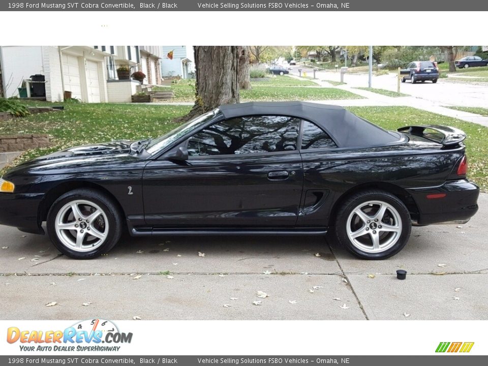 1998 Ford Mustang SVT Cobra Convertible Black / Black Photo #1