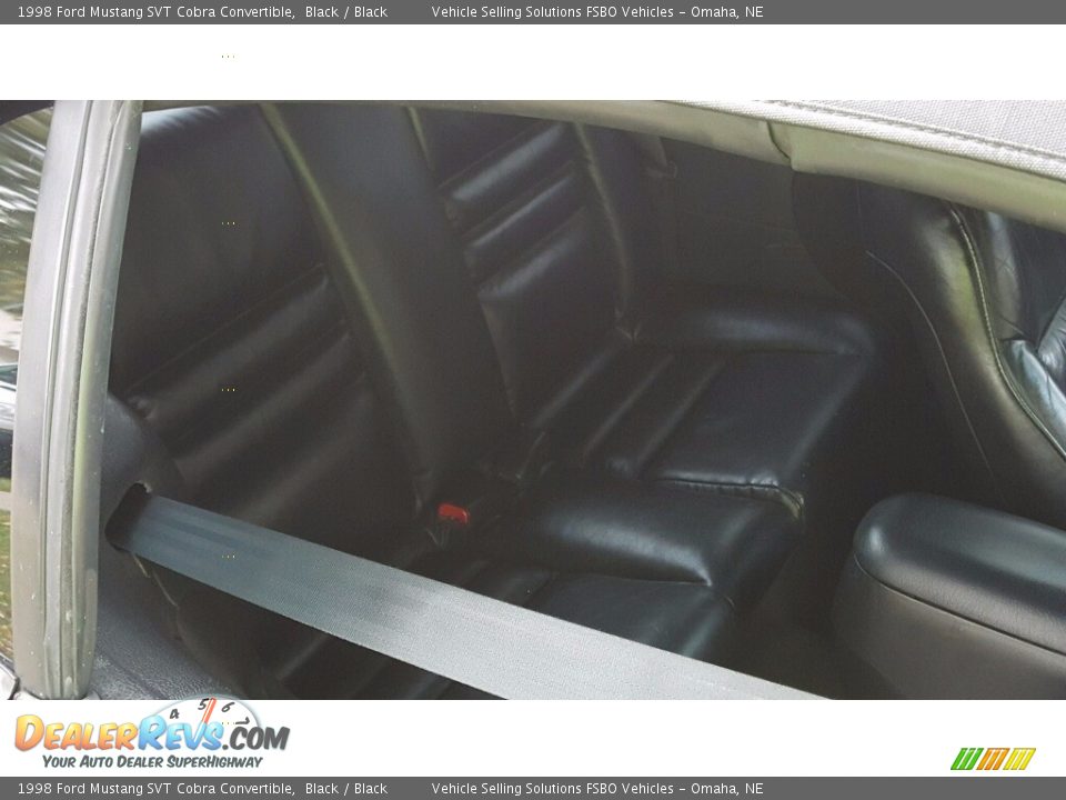 1998 Ford Mustang SVT Cobra Convertible Black / Black Photo #7