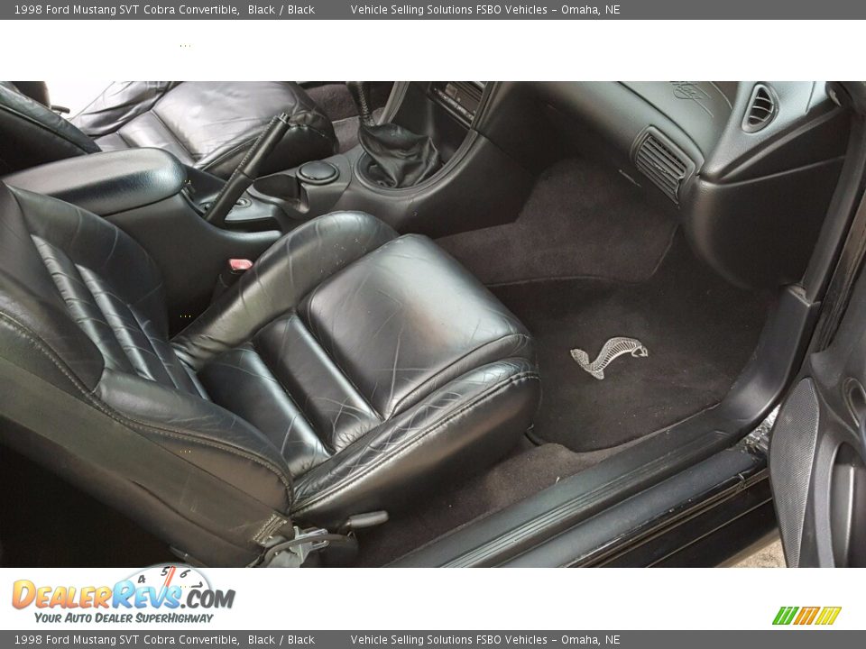 1998 Ford Mustang SVT Cobra Convertible Black / Black Photo #8