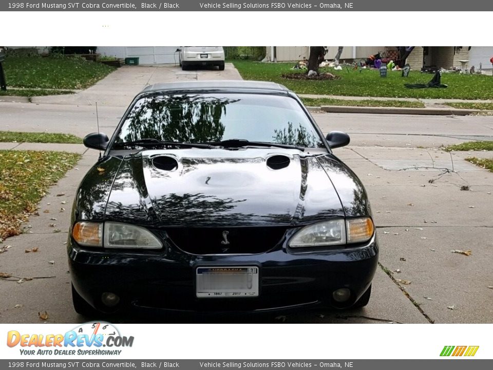 1998 Ford Mustang SVT Cobra Convertible Black / Black Photo #10