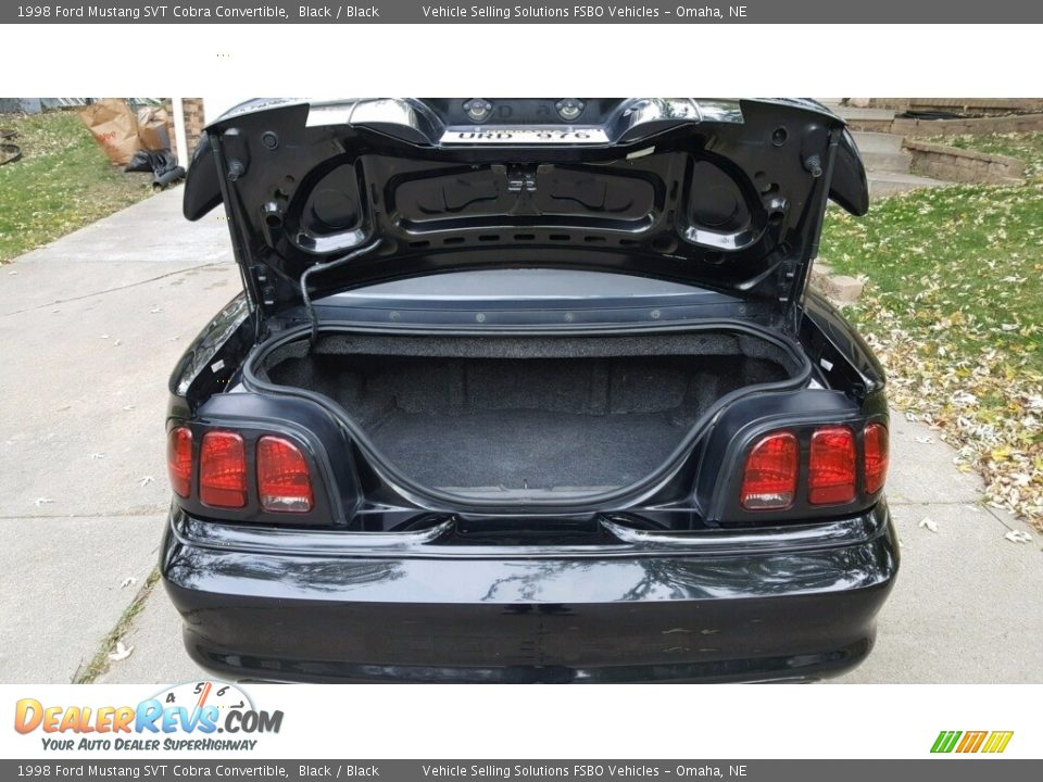 1998 Ford Mustang SVT Cobra Convertible Black / Black Photo #12
