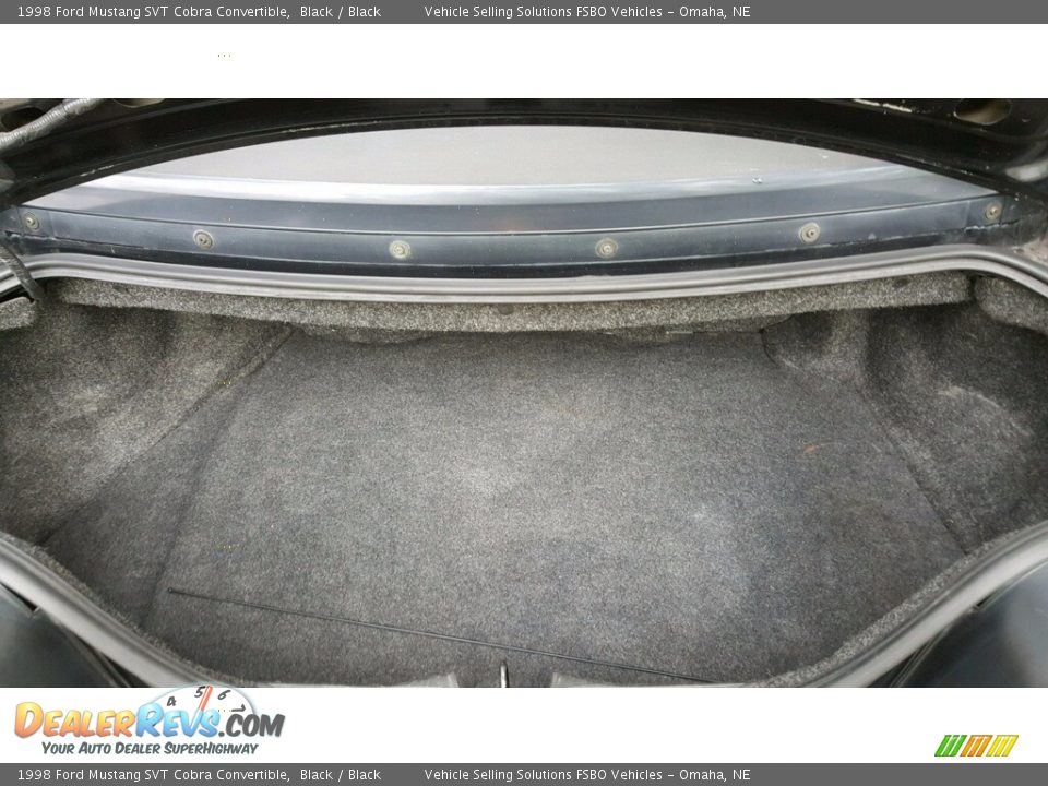 1998 Ford Mustang SVT Cobra Convertible Black / Black Photo #13