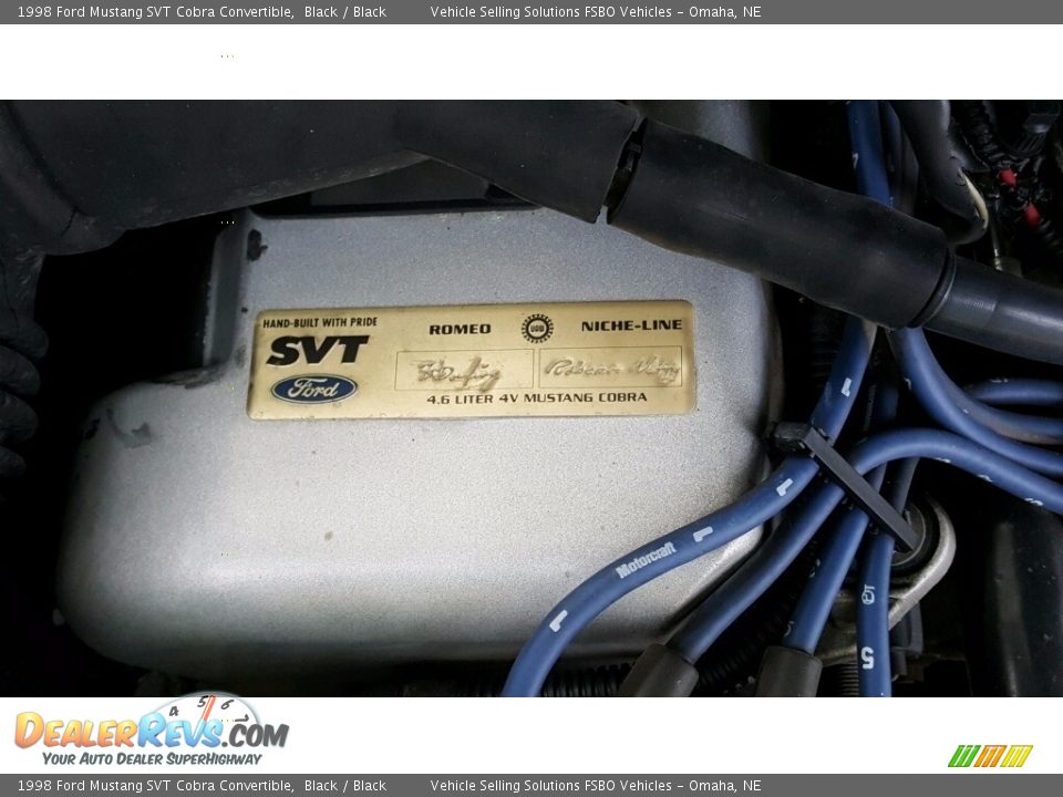 1998 Ford Mustang SVT Cobra Convertible Black / Black Photo #14