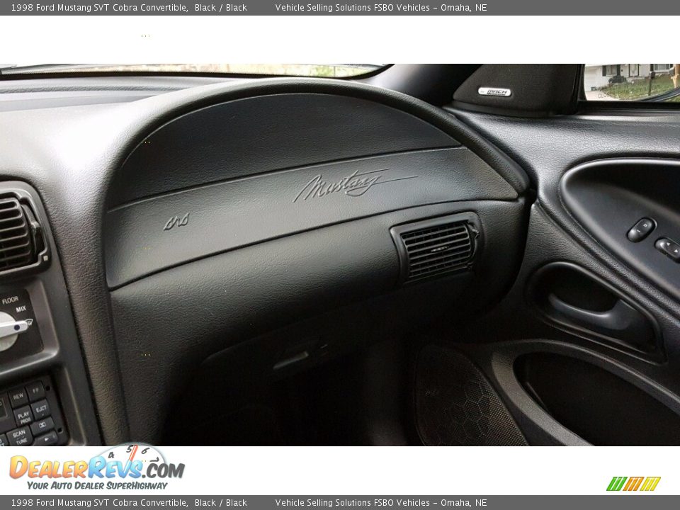 1998 Ford Mustang SVT Cobra Convertible Black / Black Photo #18