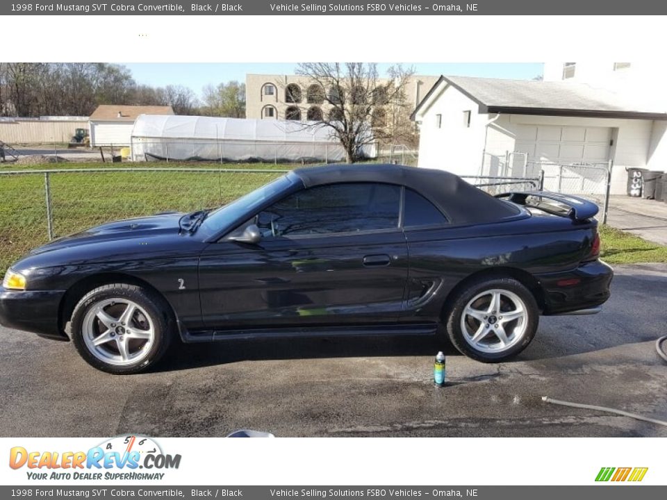 1998 Ford Mustang SVT Cobra Convertible Black / Black Photo #19