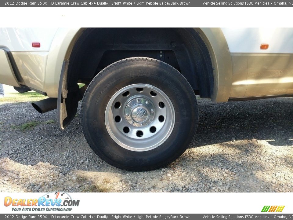 2012 Dodge Ram 3500 HD Laramie Crew Cab 4x4 Dually Bright White / Light Pebble Beige/Bark Brown Photo #18