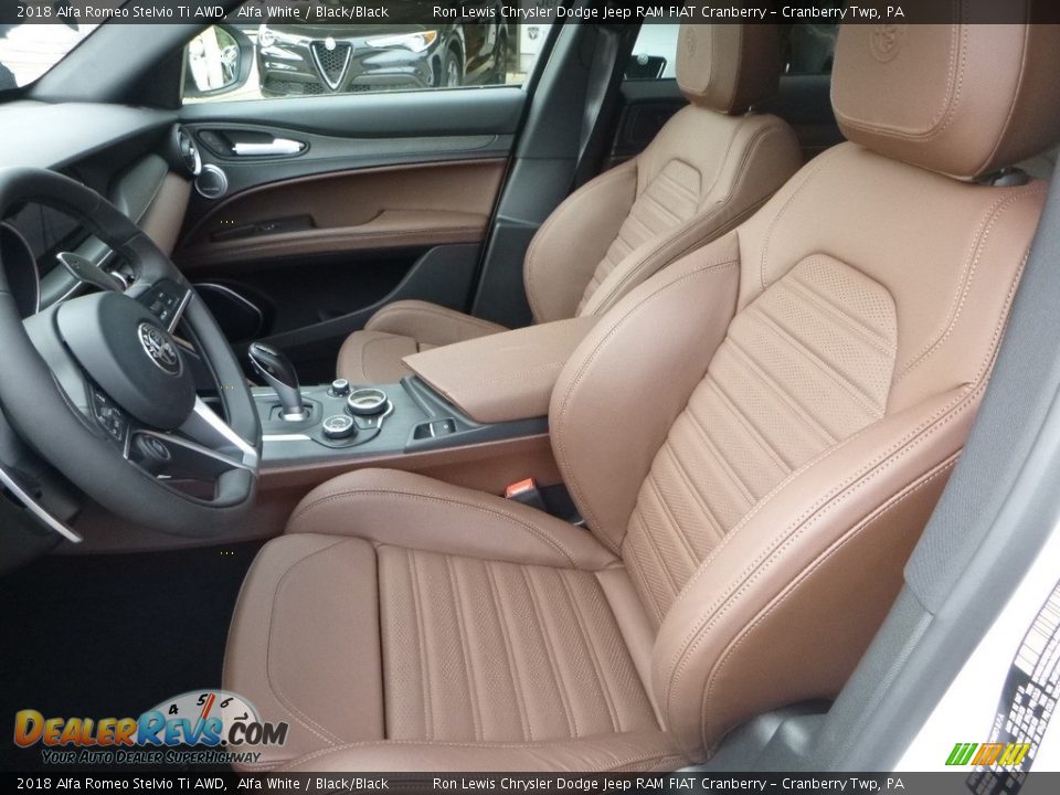 2018 Alfa Romeo Stelvio Ti AWD Alfa White / Black/Black Photo #20