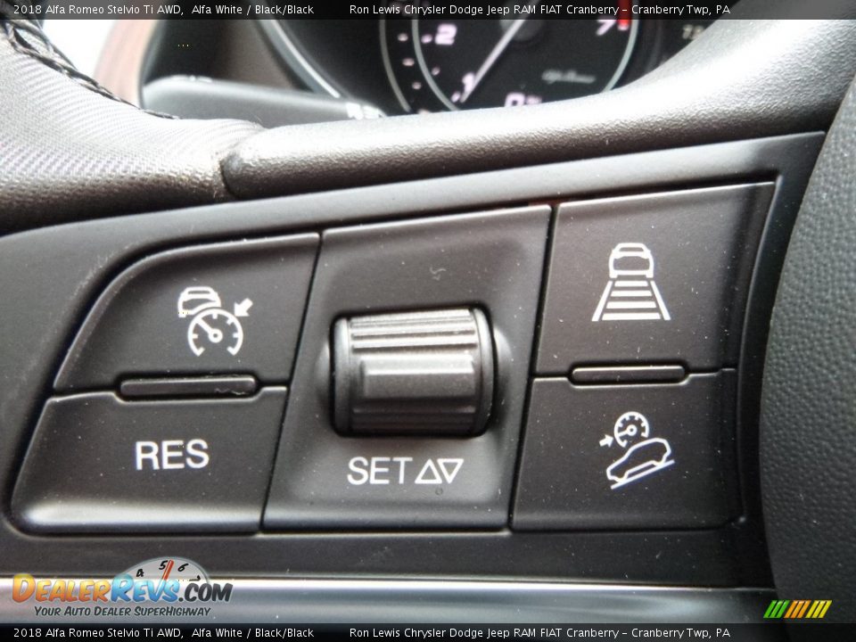 2018 Alfa Romeo Stelvio Ti AWD Alfa White / Black/Black Photo #28