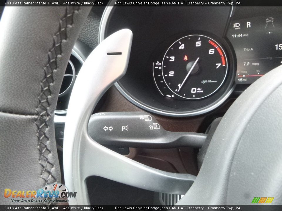 2018 Alfa Romeo Stelvio Ti AWD Alfa White / Black/Black Photo #29