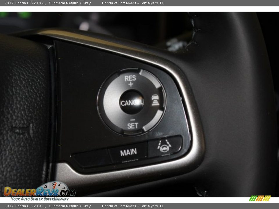 2017 Honda CR-V EX-L Gunmetal Metallic / Gray Photo #15