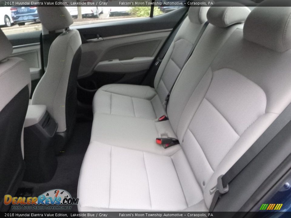 2018 Hyundai Elantra Value Edition Lakeside Blue / Gray Photo #8