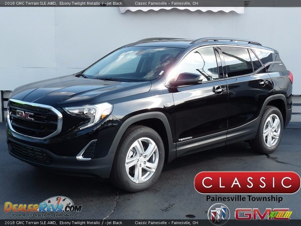 2018 GMC Terrain SLE AWD Ebony Twilight Metallic / ­Jet Black Photo #1