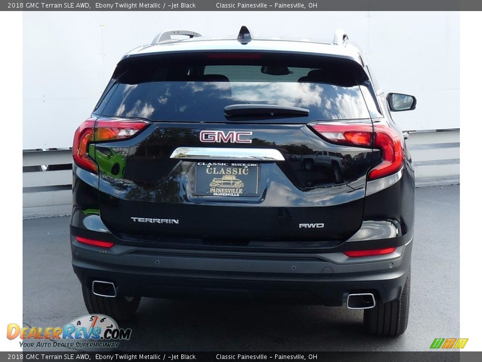 2018 GMC Terrain SLE AWD Ebony Twilight Metallic / ­Jet Black Photo #3