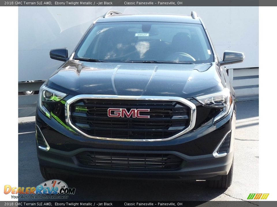 2018 GMC Terrain SLE AWD Ebony Twilight Metallic / ­Jet Black Photo #4