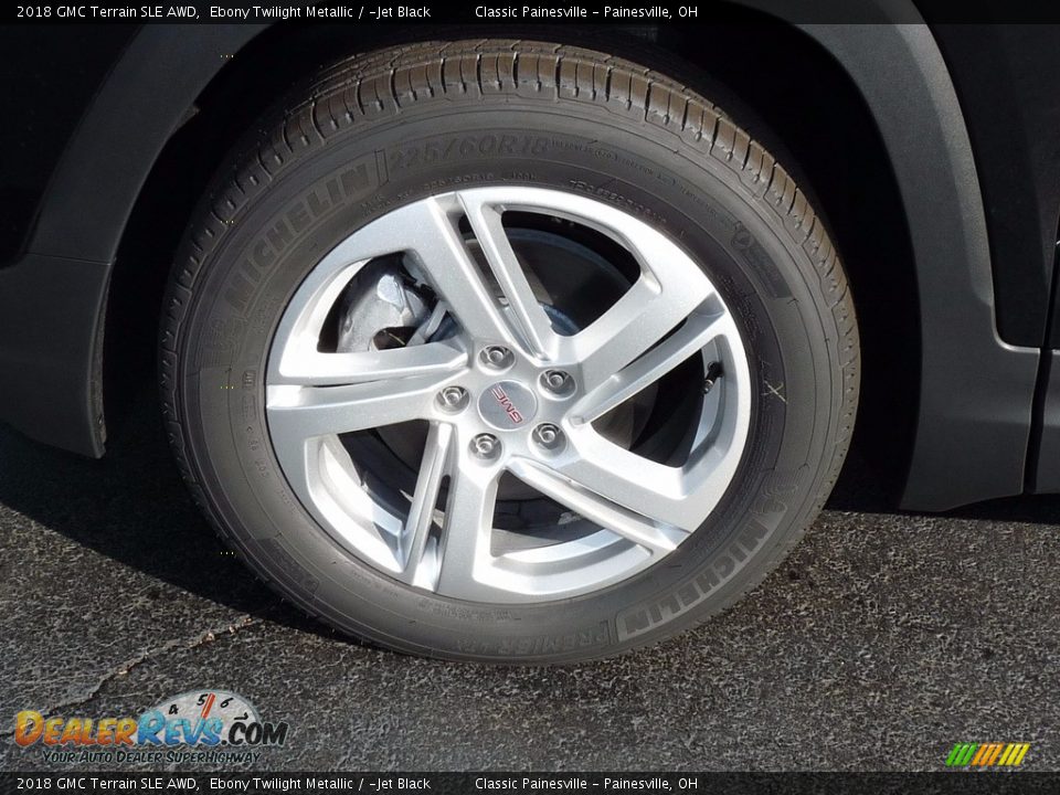 2018 GMC Terrain SLE AWD Ebony Twilight Metallic / ­Jet Black Photo #5