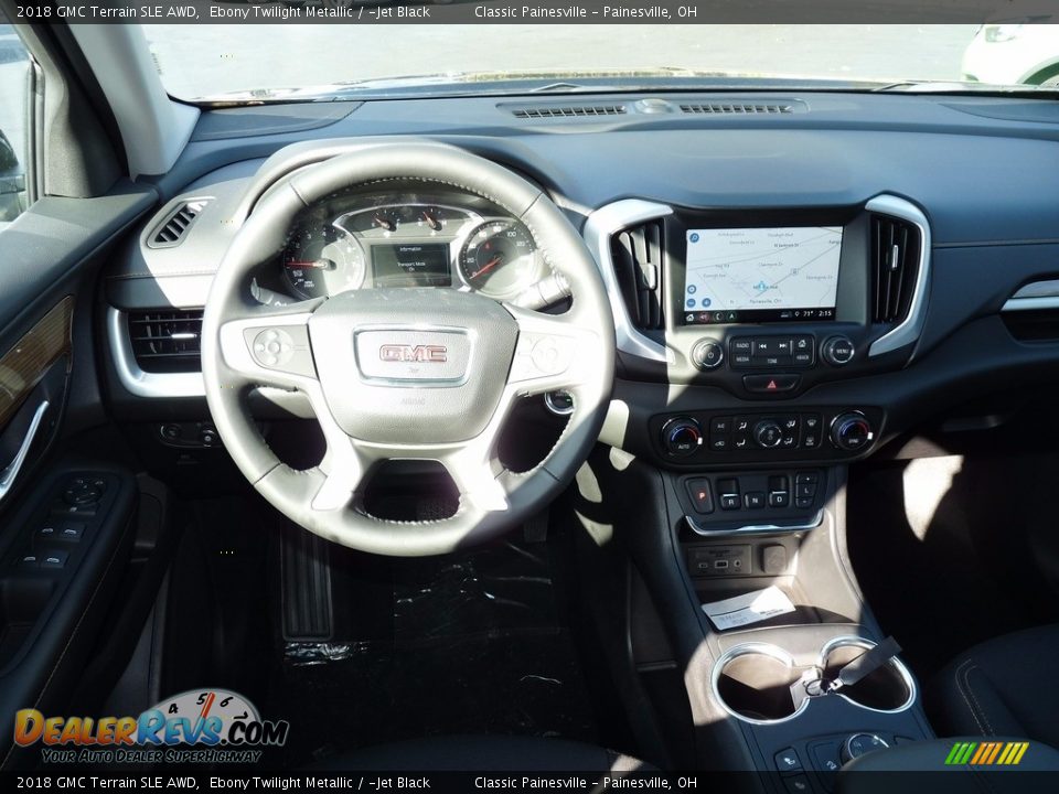 2018 GMC Terrain SLE AWD Ebony Twilight Metallic / ­Jet Black Photo #8