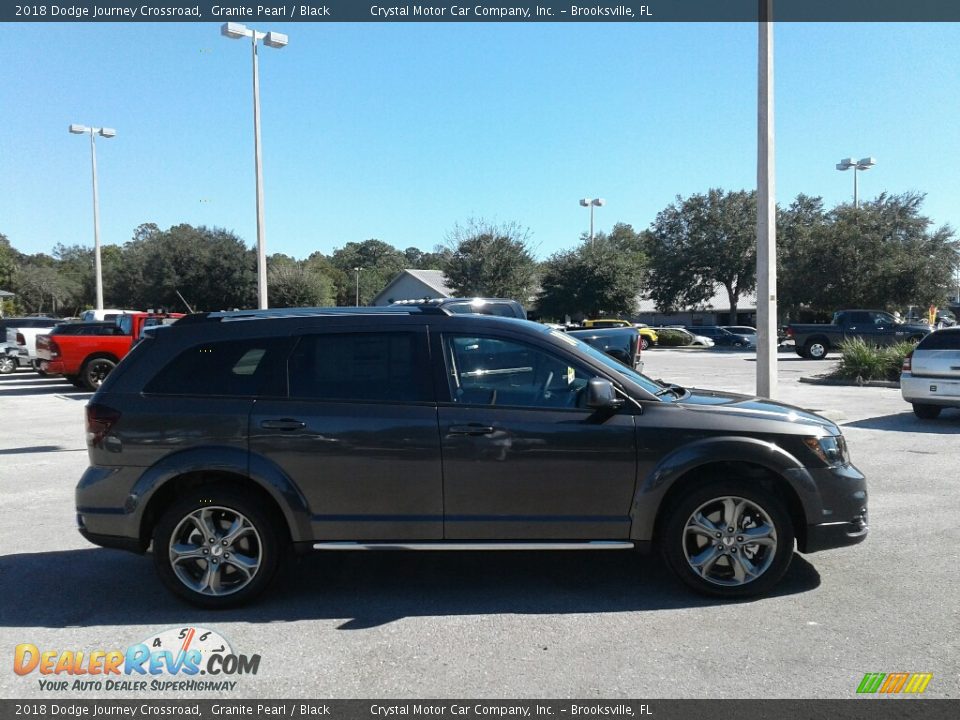 2018 Dodge Journey Crossroad Granite Pearl / Black Photo #6