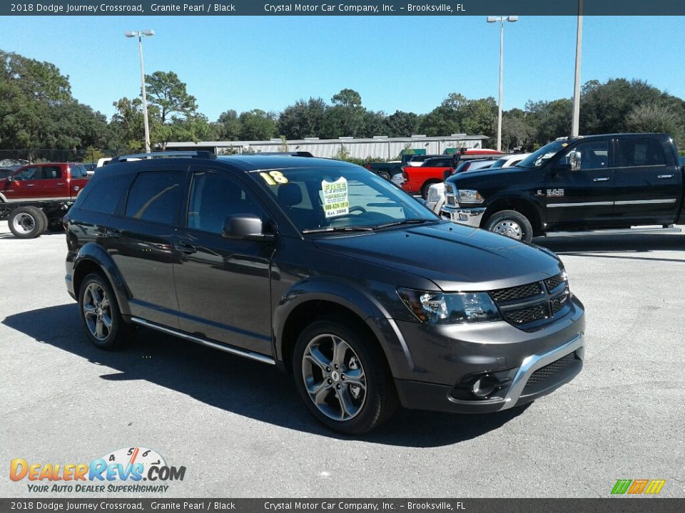 2018 Dodge Journey Crossroad Granite Pearl / Black Photo #7