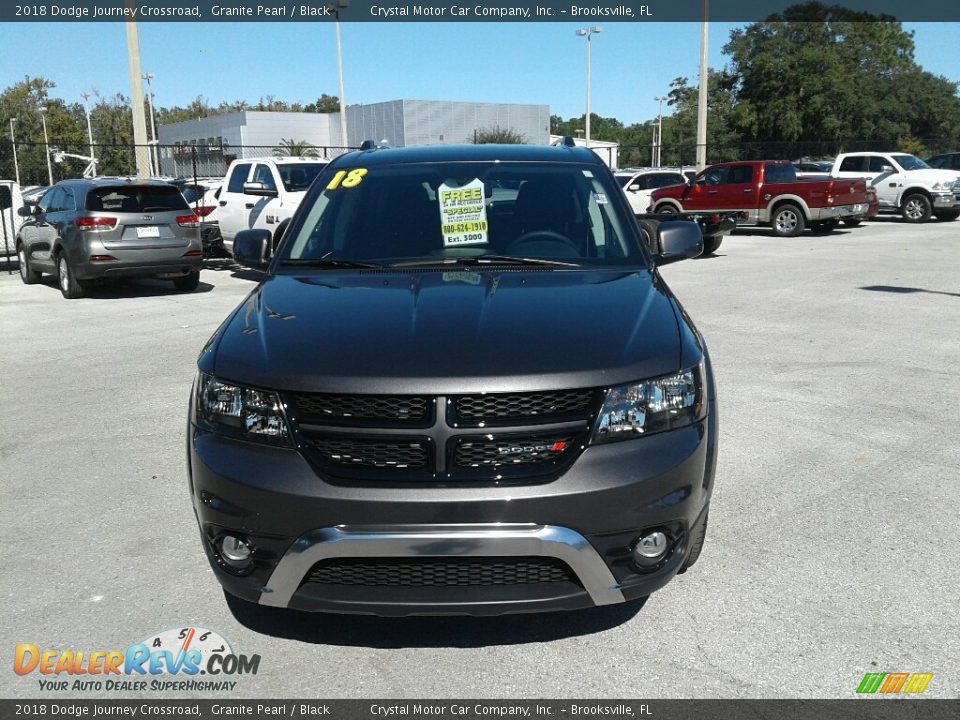2018 Dodge Journey Crossroad Granite Pearl / Black Photo #8