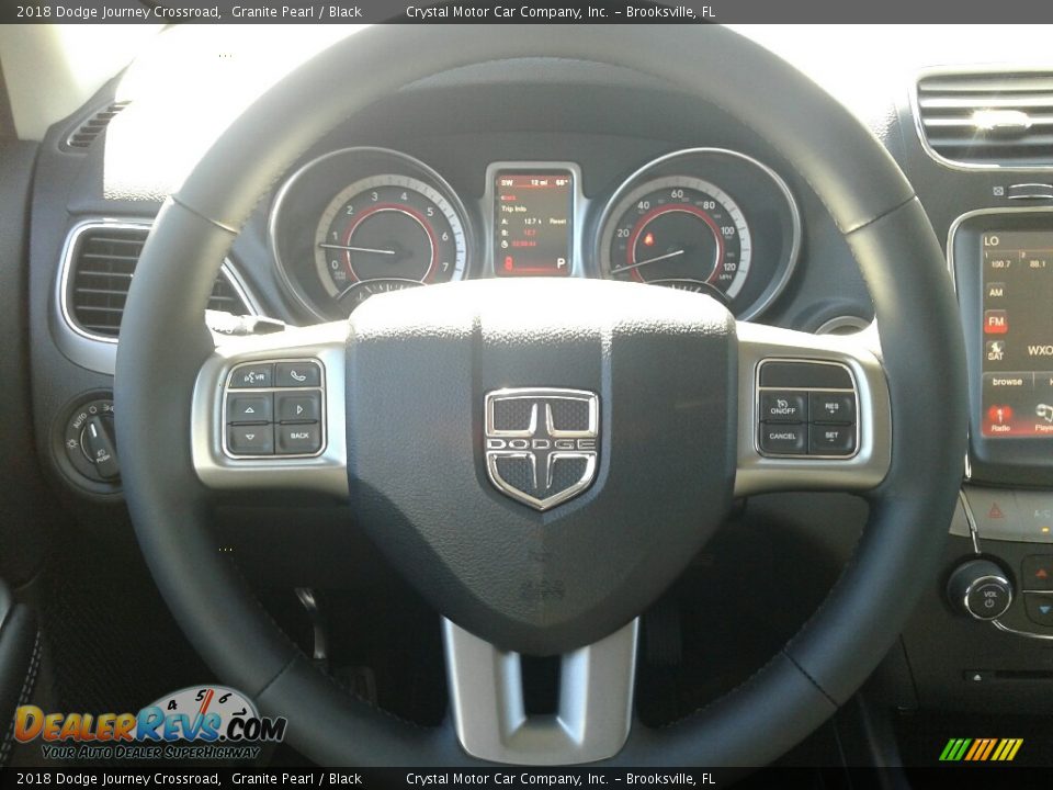 2018 Dodge Journey Crossroad Granite Pearl / Black Photo #14