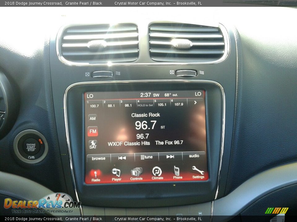 2018 Dodge Journey Crossroad Granite Pearl / Black Photo #15