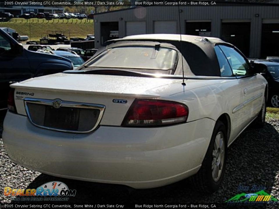 2005 Chrysler Sebring GTC Convertible Stone White / Dark Slate Gray Photo #5