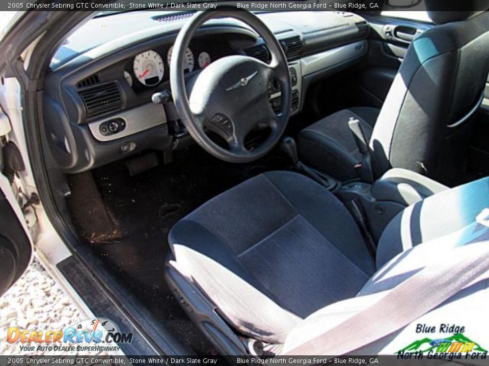 2005 Chrysler Sebring GTC Convertible Stone White / Dark Slate Gray Photo #6