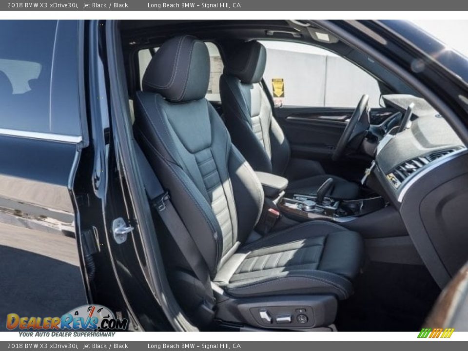 Black Interior - 2018 BMW X3 xDrive30i Photo #2