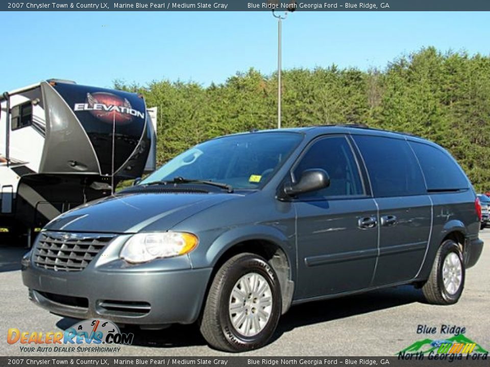 2007 Chrysler Town & Country LX Marine Blue Pearl / Medium Slate Gray Photo #1