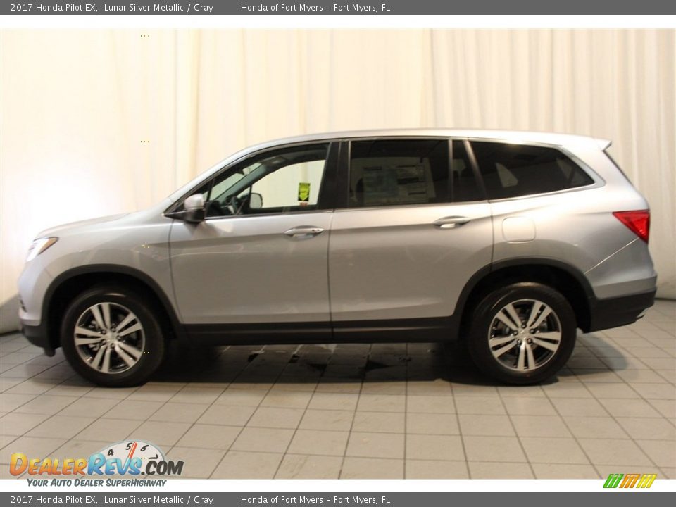 2017 Honda Pilot EX Lunar Silver Metallic / Gray Photo #4