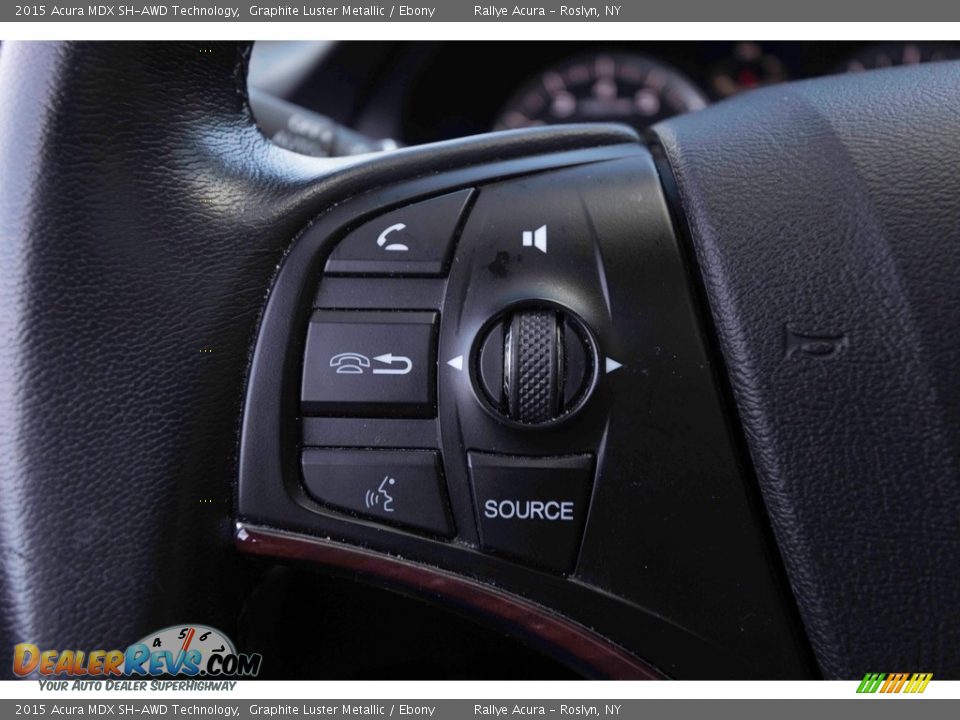 2015 Acura MDX SH-AWD Technology Graphite Luster Metallic / Ebony Photo #24