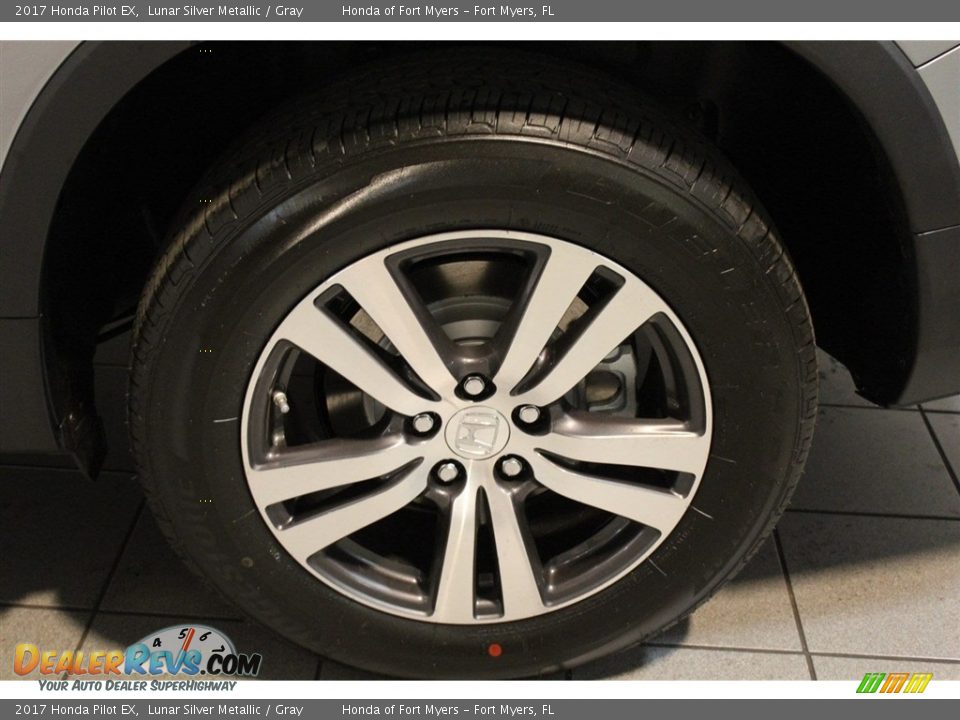 2017 Honda Pilot EX Lunar Silver Metallic / Gray Photo #6