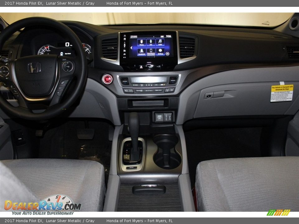 2017 Honda Pilot EX Lunar Silver Metallic / Gray Photo #7