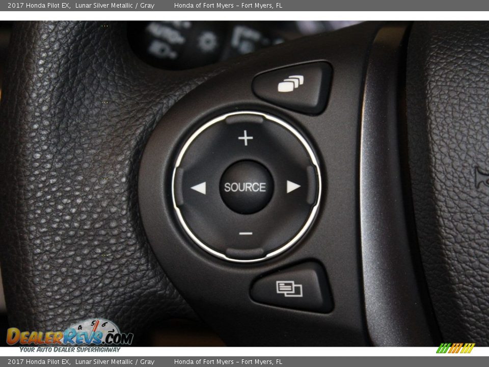 2017 Honda Pilot EX Lunar Silver Metallic / Gray Photo #13