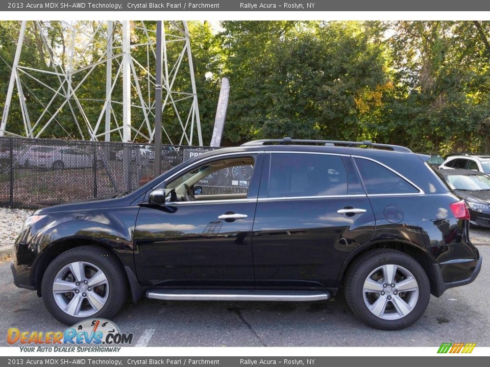 2013 Acura MDX SH-AWD Technology Crystal Black Pearl / Parchment Photo #3