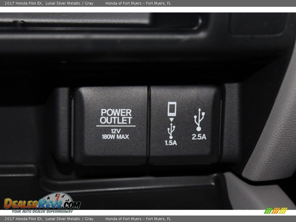 2017 Honda Pilot EX Lunar Silver Metallic / Gray Photo #22